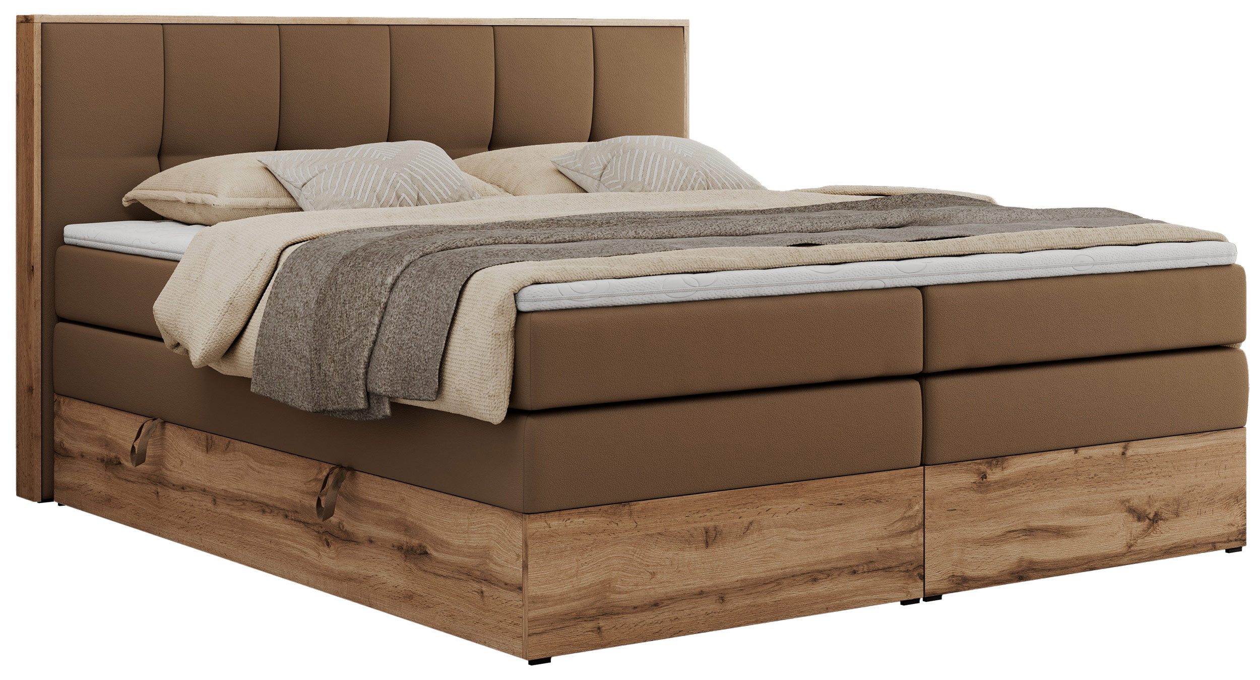 MKS MÖBEL Boxspringbett ALBERO 1 KING günstig online kaufen