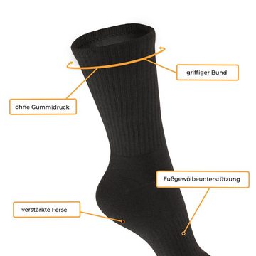 hemmy Fashion Sportsocken Damen / Herren Sport - Socken, (vers. Größen) "3er - 24er Pack" (3-Paar) Klassische Baumwollsocken Atmungsaktiv Frottee - Tennissocken