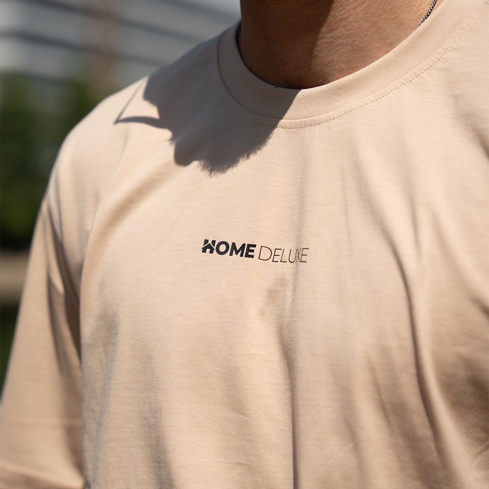 HOME WEAR T-Shirt aus Baumwolle & Schwerer Premium Stoff, Oversize Shirt günstig online kaufen