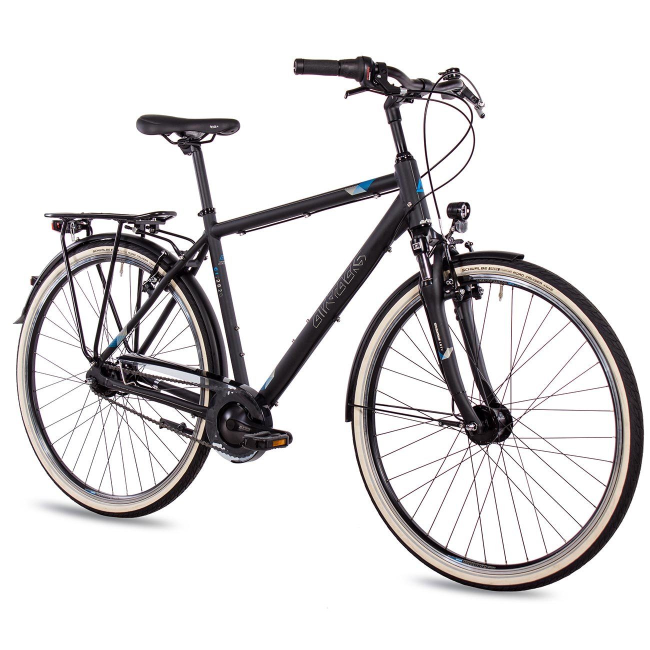 Airtracks Cityrad Herren City Fahrrad 28 Zoll Cityrad CI.2820, 7 Gang SHIMANO NEXUS Schaltwerk, Nabenschaltung, Schwarz Matt - Rahmenhöhen 52 cm & 56 cm » Modeljahr 2026