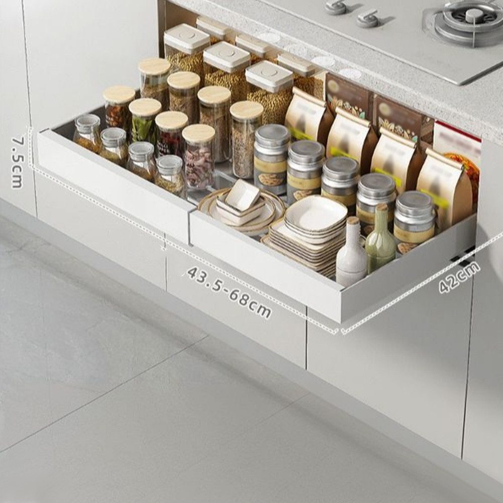 GarveeMore Küchenorganizer-Set Ausziehbarer Schrank-Organisator fixiert mit günstig online kaufen