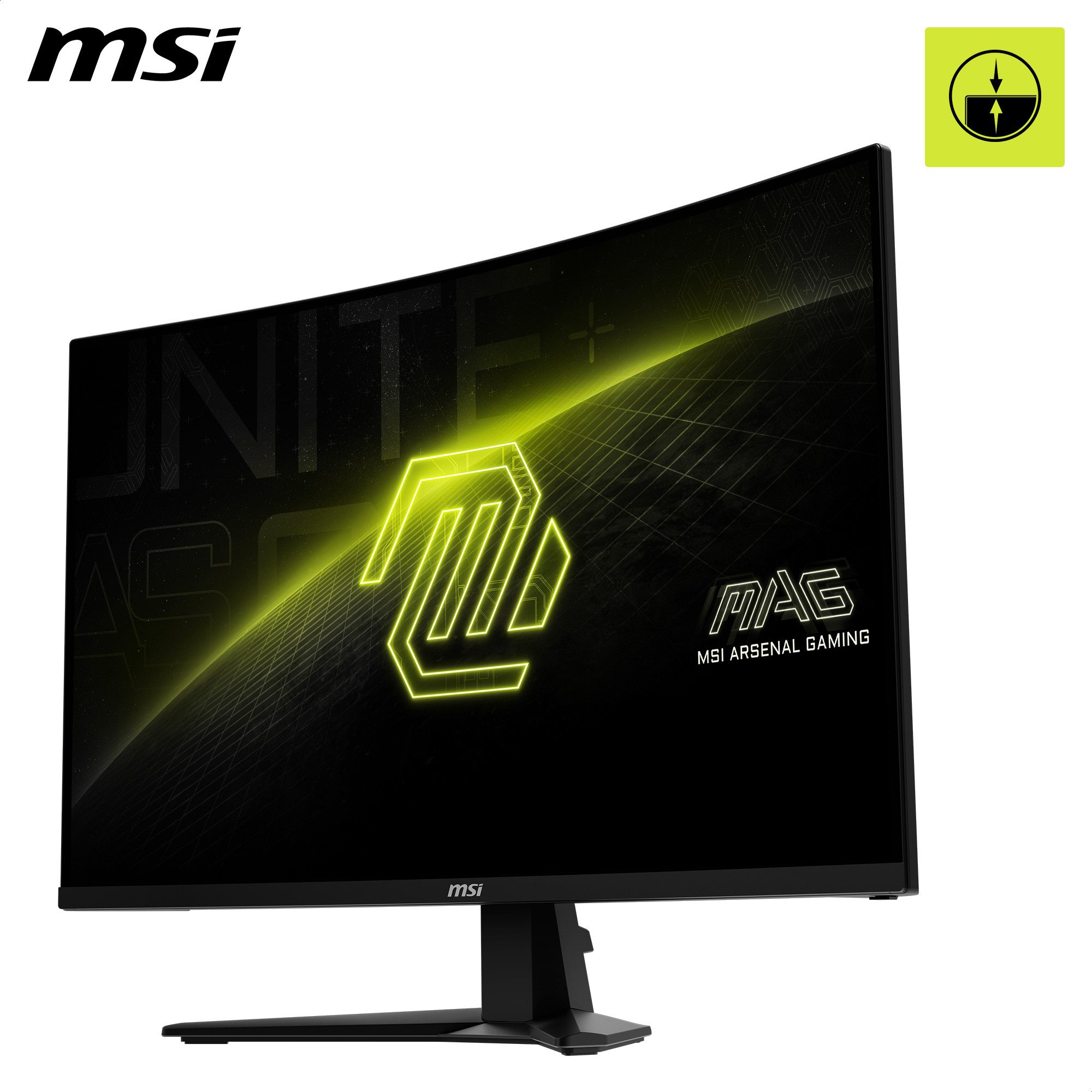 MSI MAG 276CPXF Curved-Gaming-Monitor (69 cm/27 ", 1920 x 1080 px, Full HD, 0,5 ms Reaktionszeit, 280 Hz, LED, 5-Wege Joystick Navigation)