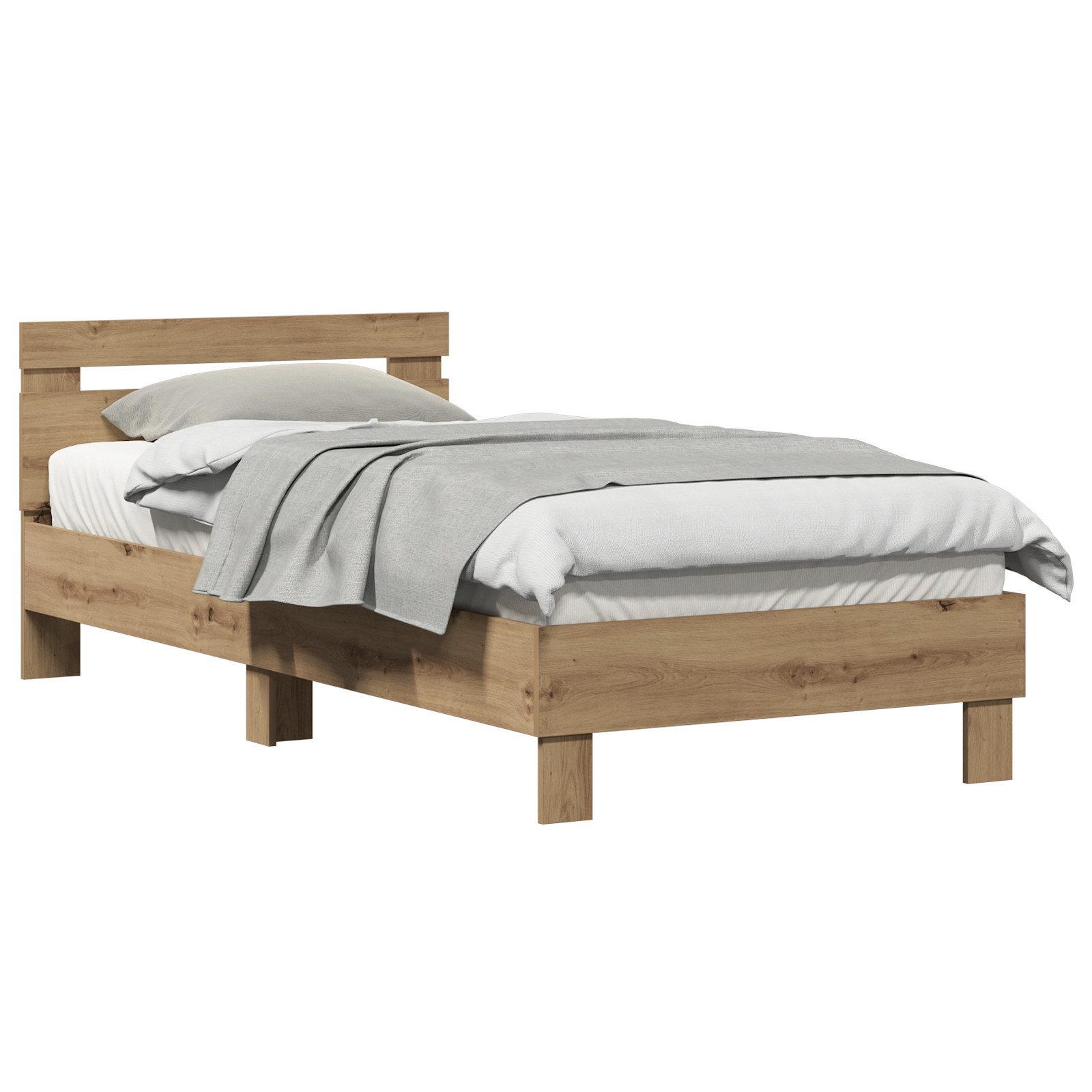 vidaXL Bett Bettgestell Artisan Eiche 90x200 günstig online kaufen