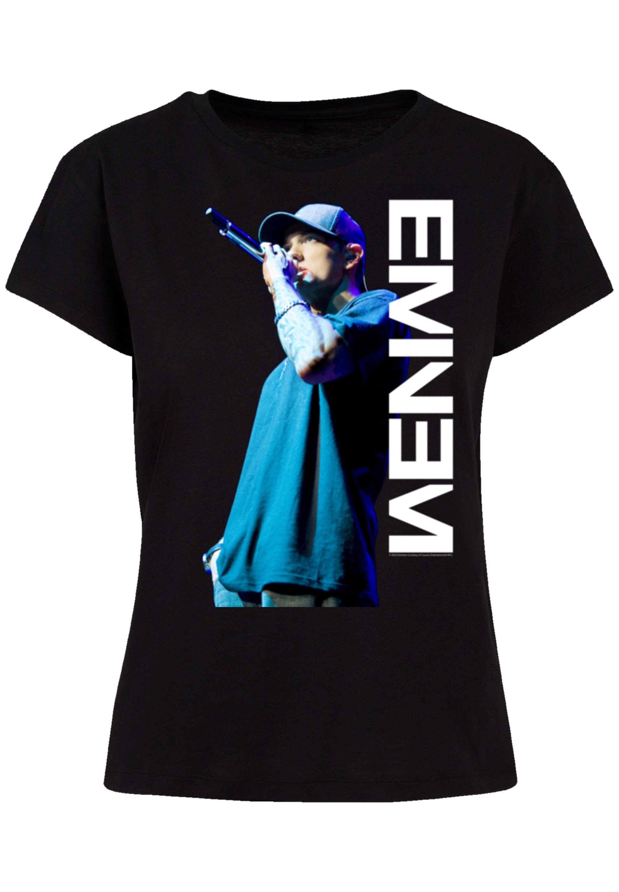 F4NT4STIC T-Shirt Eminem Mic Pose Musik Qualität, Premium Hip Hop Music Rap