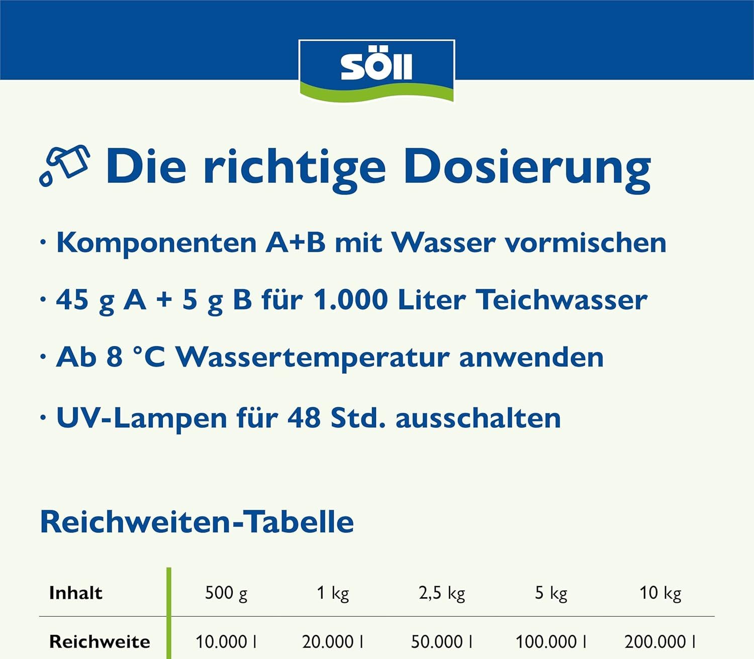SÖLL Teichpflege Söll Teichschlammentferner 1 Kg für 20 Qbm Teiche