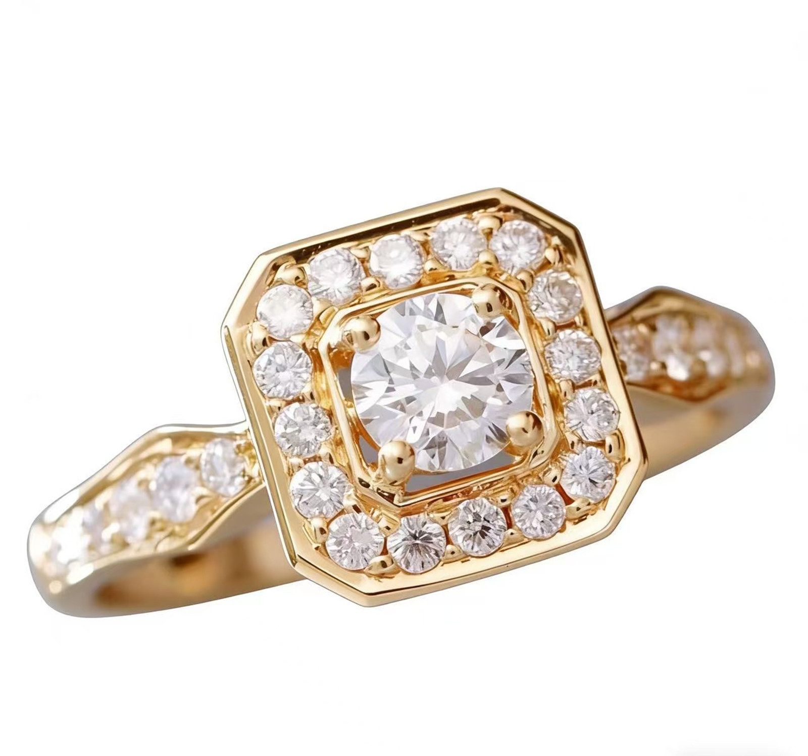 Jumpeak Trauring Damen ring,Ehering,1ct,D,VS1,3EX,Diamantring aus Laborzucht, Geschenk zur erstkommunion,Mutter tags geschenk, Geschenk für frau