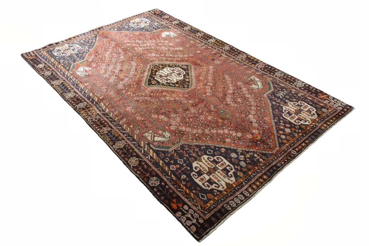 rechteckig, Orientteppich / Handgeknüpfter Nain Trading, 154x247 mm Perserteppich, Höhe: Shiraz 10 Orientteppich