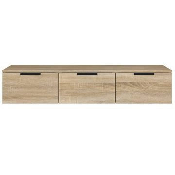 vidaXL Regal Wandschrank Sonoma-Eiche 102x30x20 cm Holzwerkstoff TV Lowboard Fernse