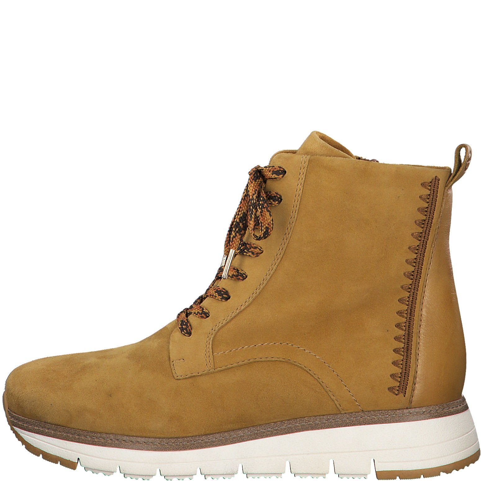 Tamaris Damen Stiefelette – Veganes Material, Touch-IT Fußbett, Mit Reißverschluss & Schnürung