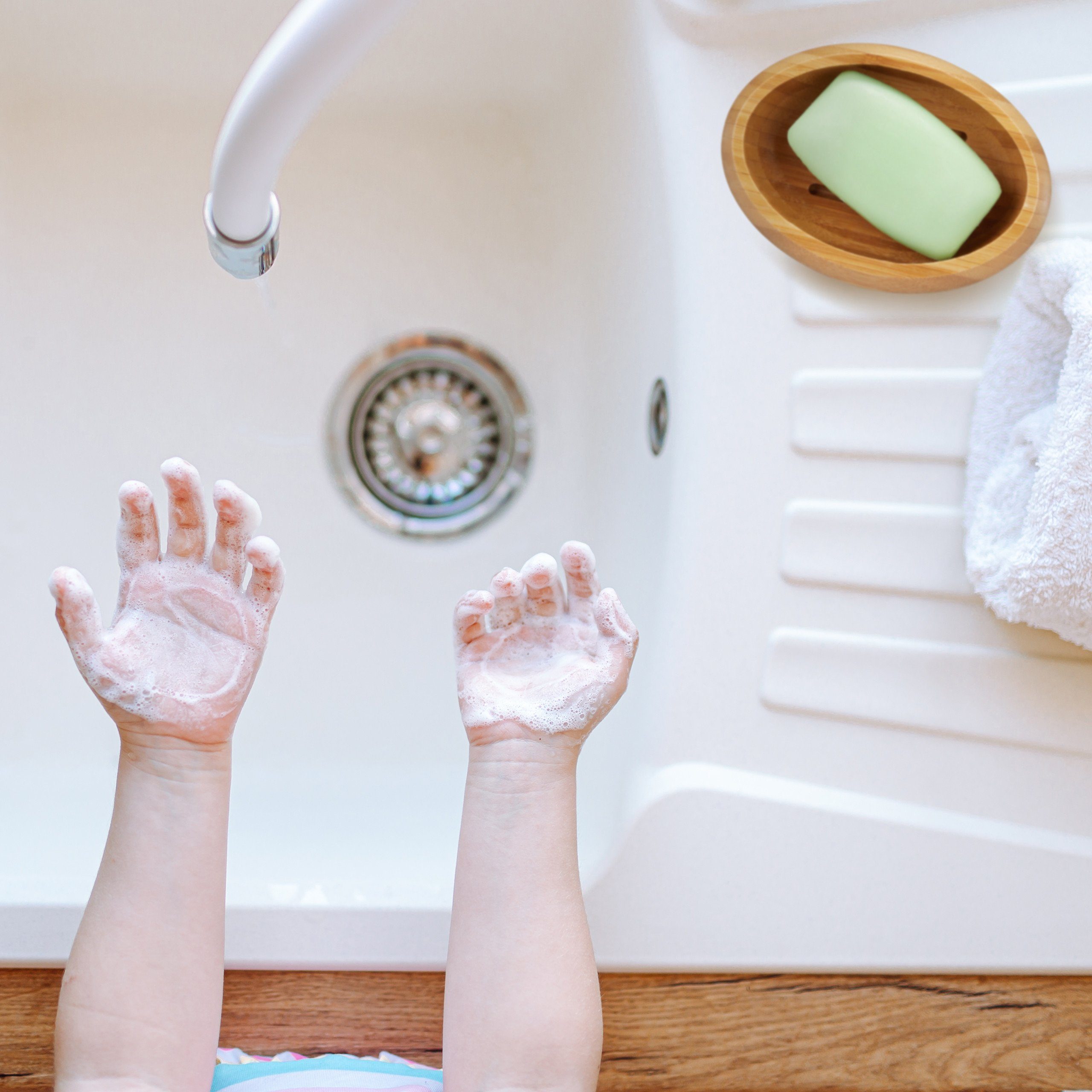 relaxdays Seifenablage Seifenschale Bambus, Breite: 14 cm