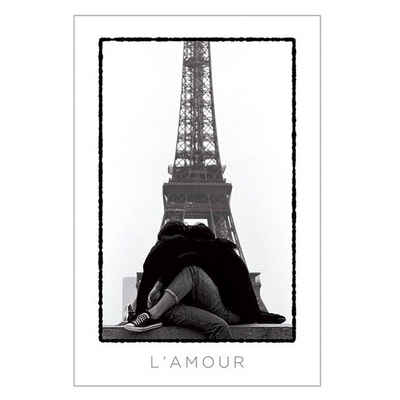 PYRAMID Poster Paris Eiffelturm L'Amour Poster 61 x 91,5 cm