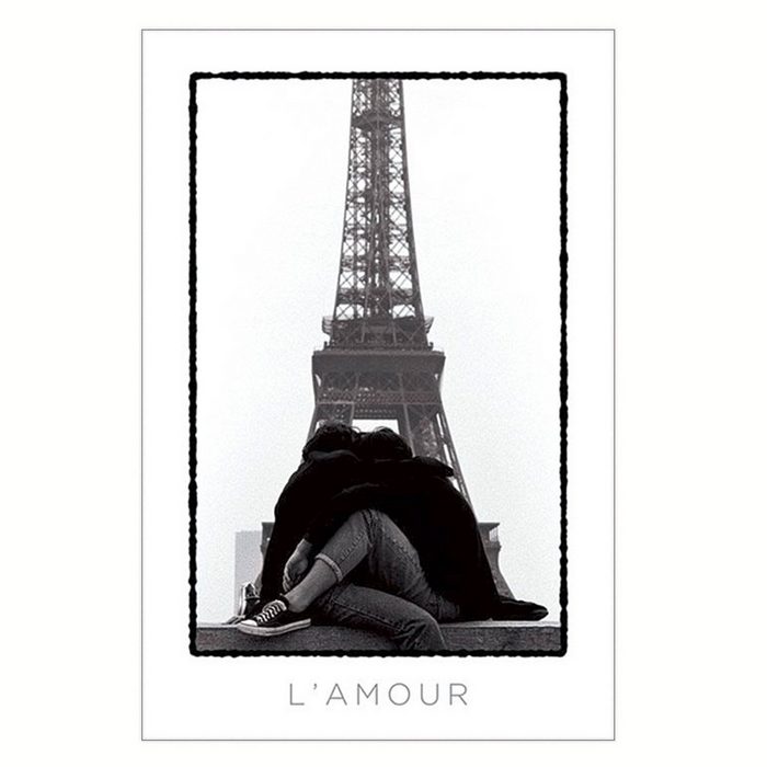 PYRAMID Poster Paris Eiffelturm L'Amour Poster 61 x 91 5 cm