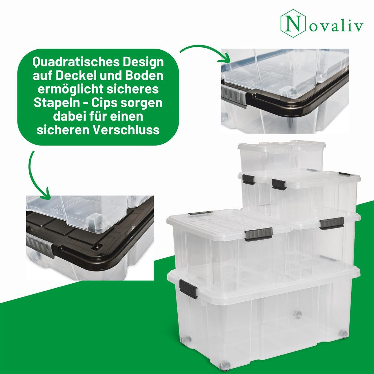 Novaliv Aufbewahrungsbox - (1 St), 1x günstig online kaufen