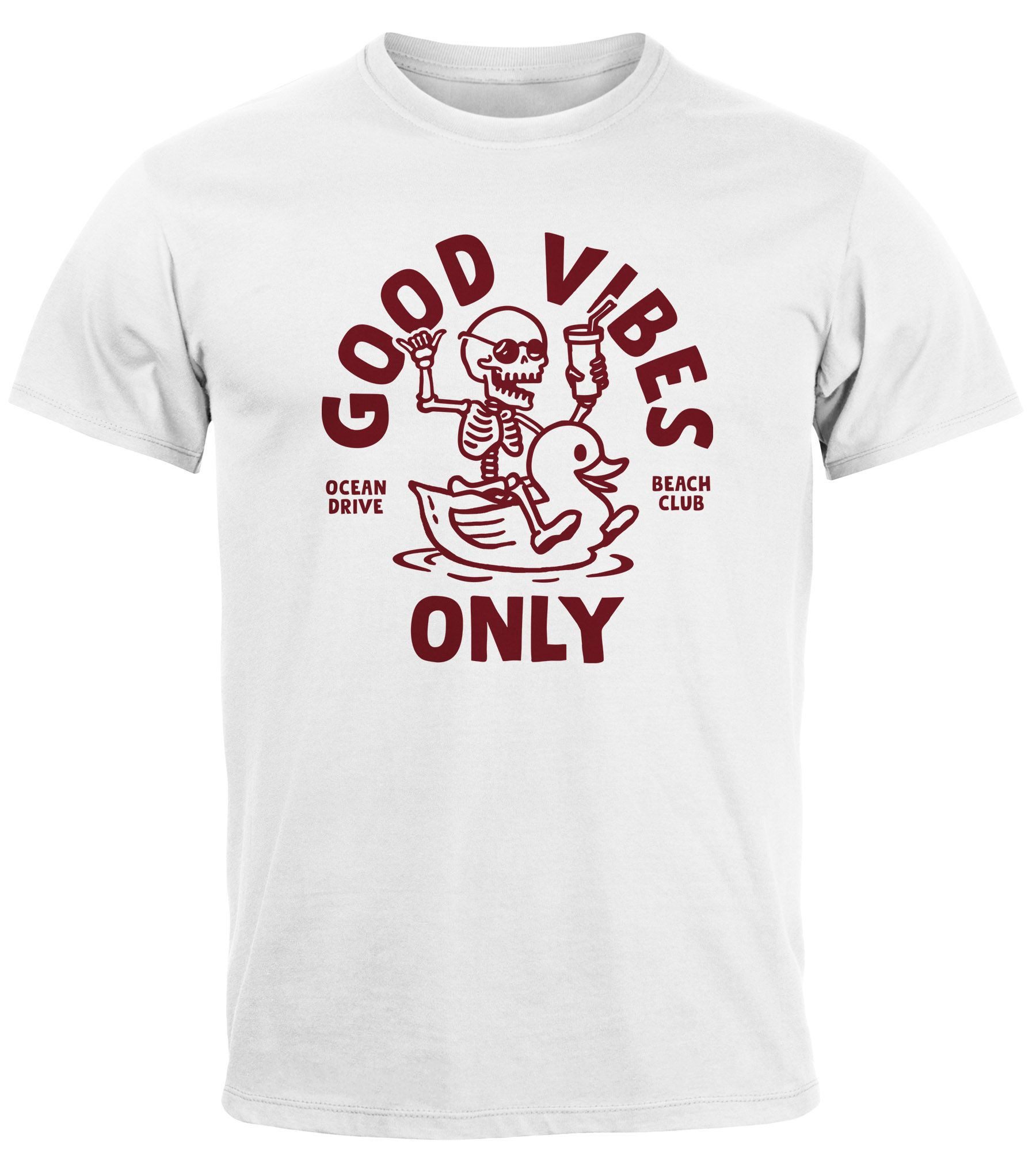 Neverless Print-Shirt Herren T-Shirt Printshirt Spruch günstig online kaufen