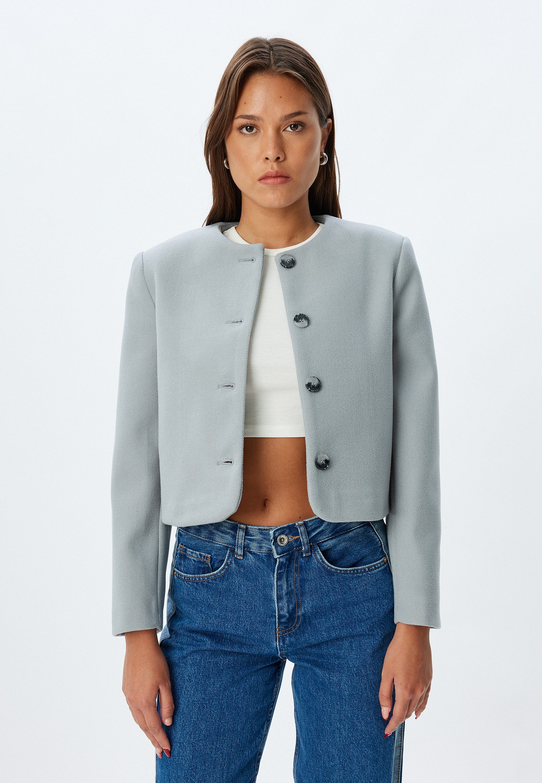 Koton Kurzjacke Slim Klassisch Kurzjacke