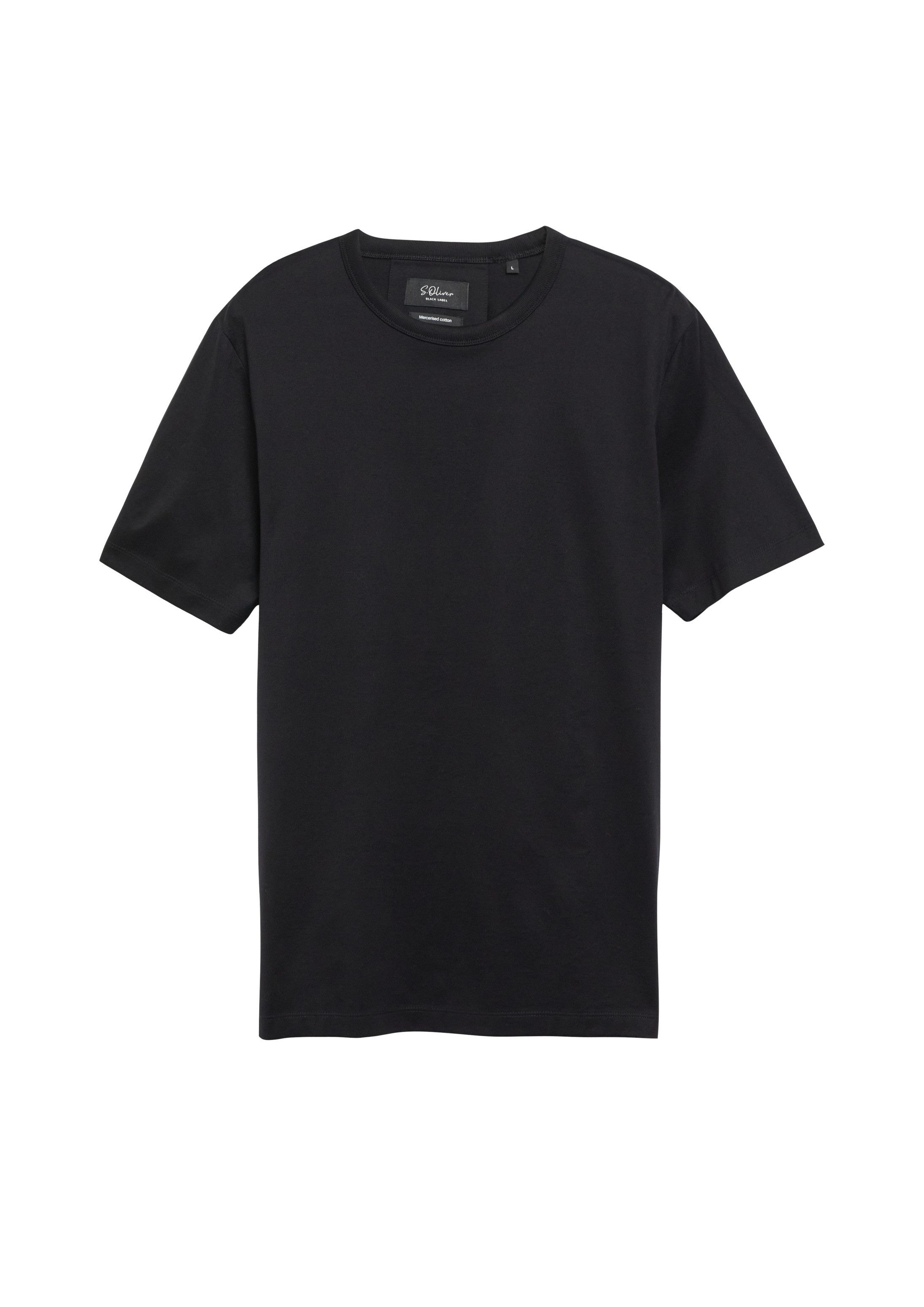 s.Oliver Kurzarmshirt T-Shirt T-Shirt aus Edeljersey