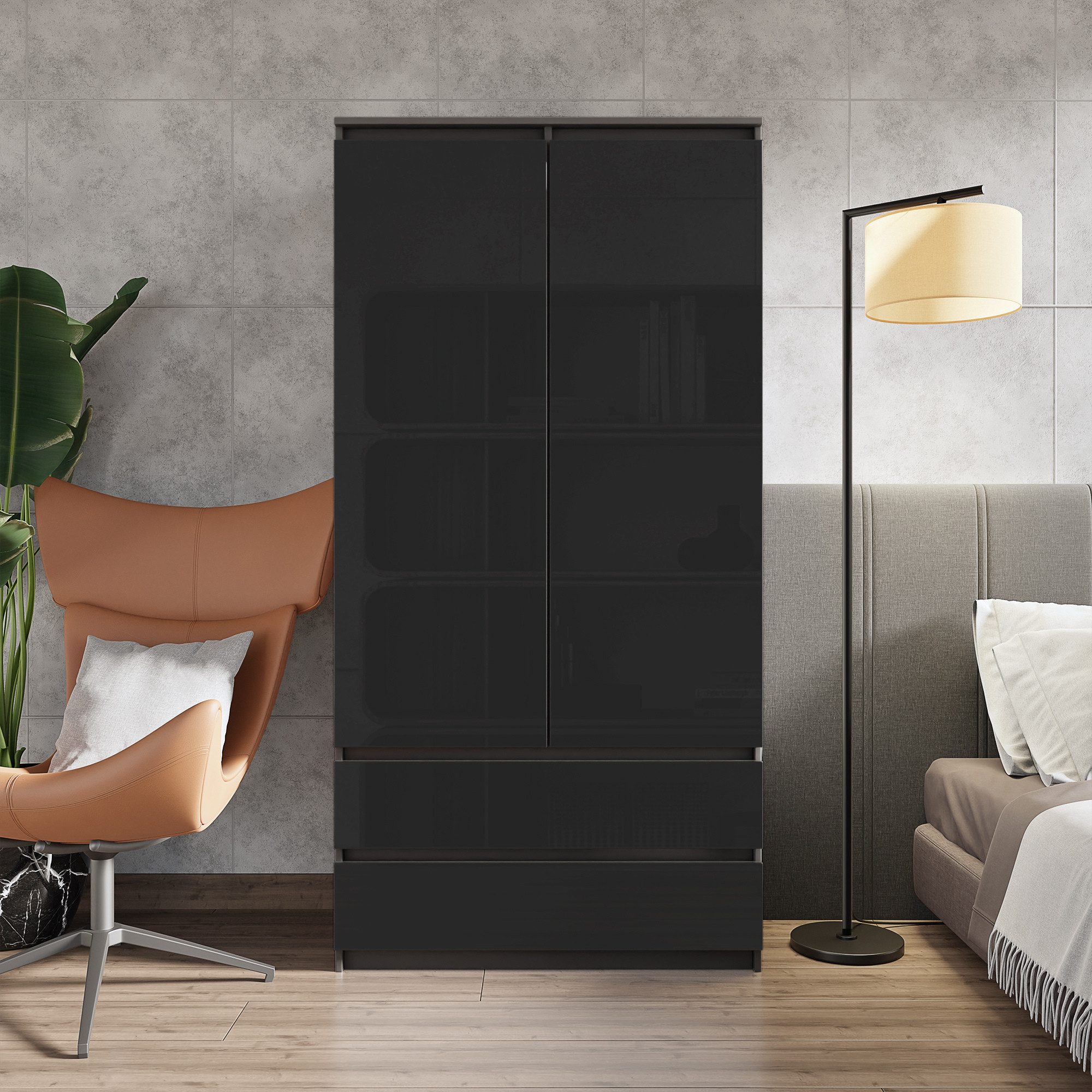 Furnica Kleiderschrank Garderobenschrank, 2 Türen und günstig online kaufen