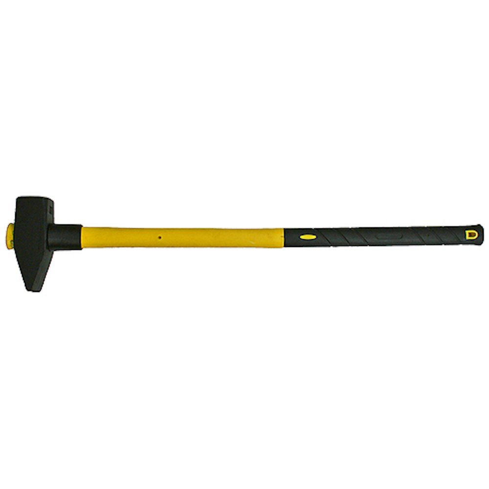Gummigriff mit Vorschlaghammer Hammer Fiberglasstiel 8kg PROREGAL®