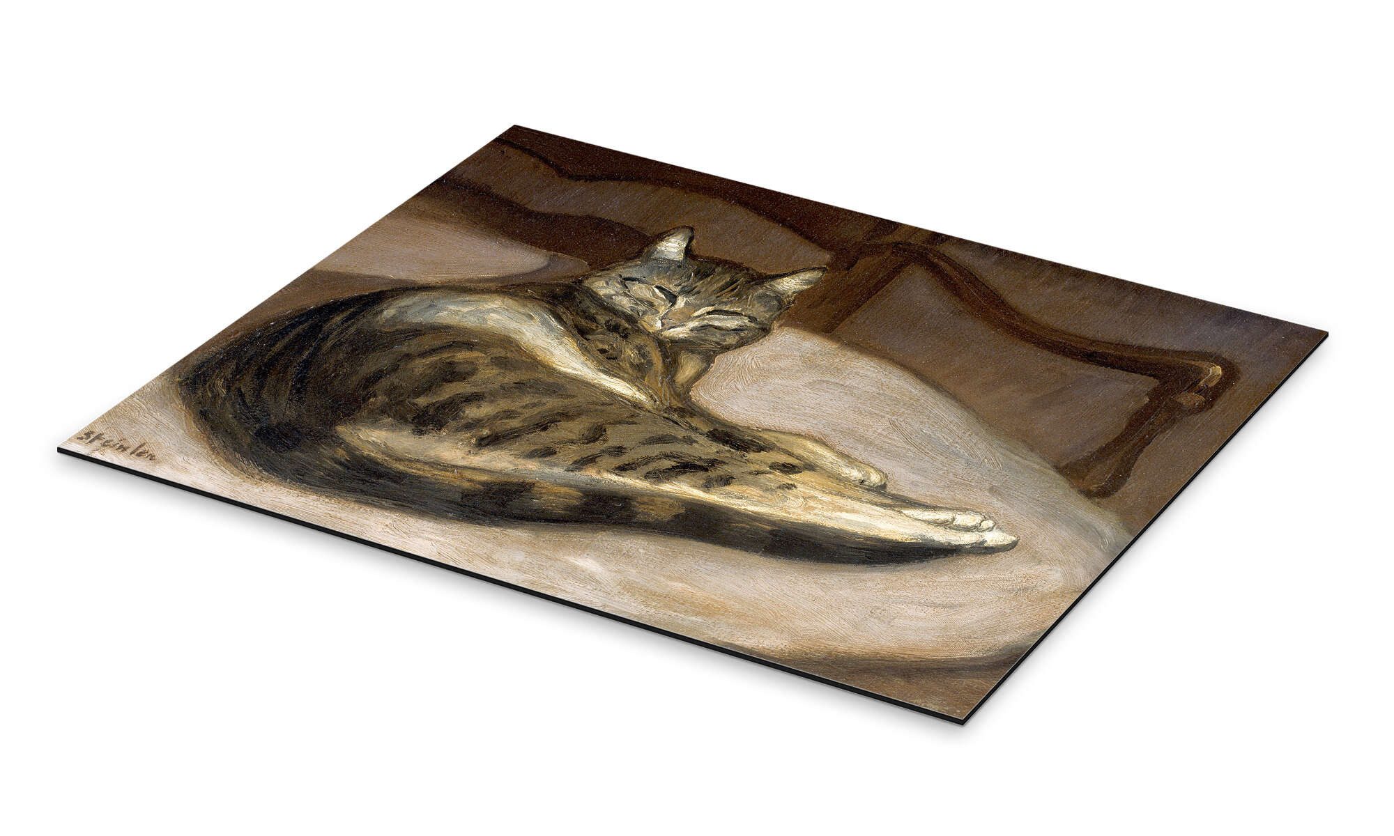 Posterlounge Wandbild Katze auf einem Sessel, Théophile-Alexandre Steinlen, erhältlich als Poster, Leinwandbild, Wandsticker oder Acrylglasbild