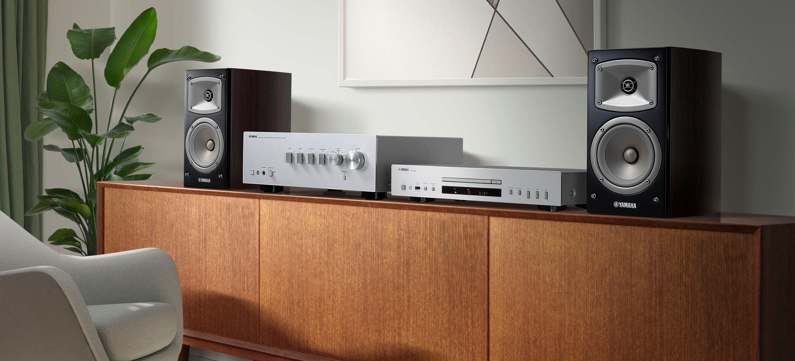 Yamaha CD-S303 CD-Player (CD, Displaybeleuchtung, USB-Audiowiedergabe) – Bild 3 von 4