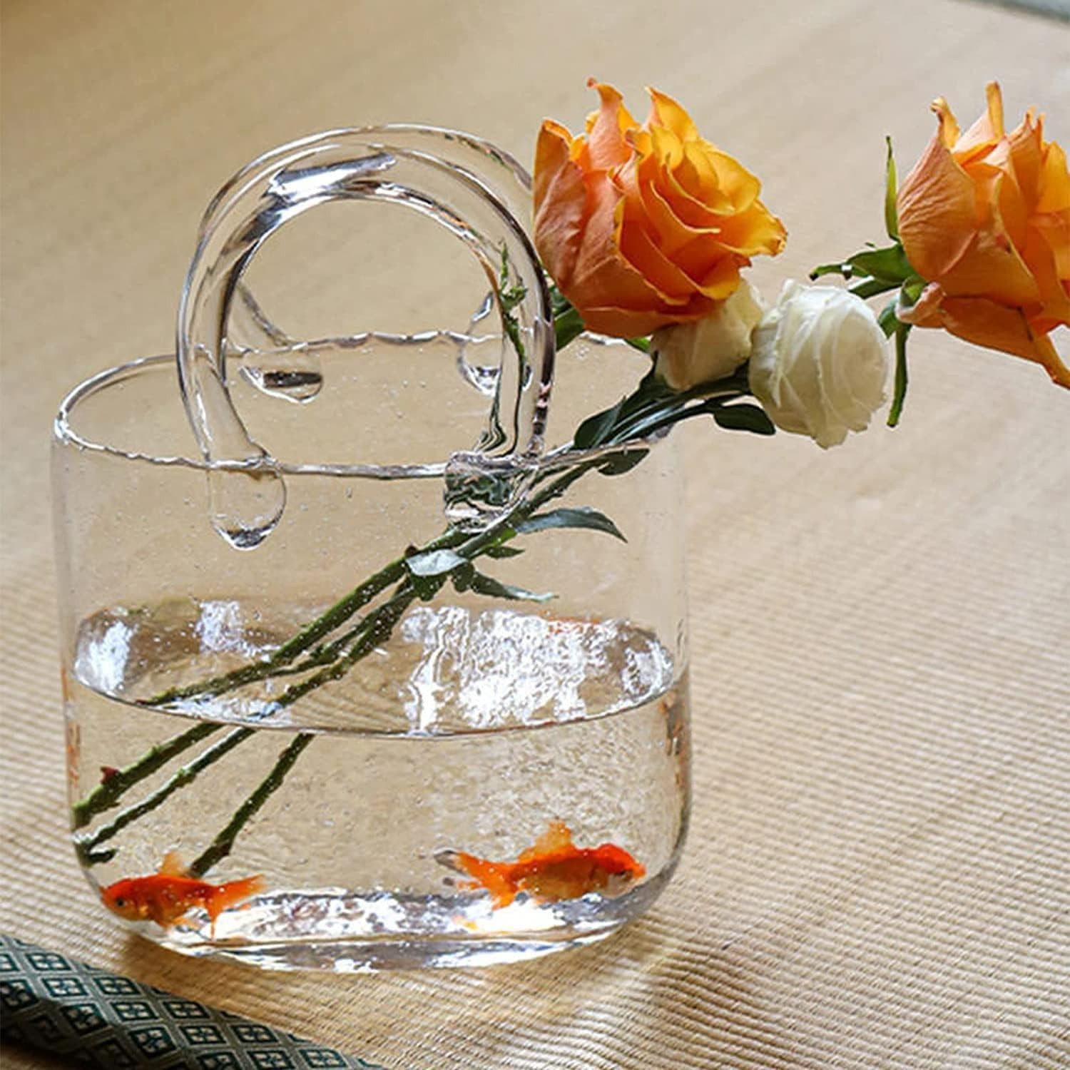 FELIXLEO Dekovase Glas Blumenvase Glasvasen Weihnachtsdeko günstig online kaufen