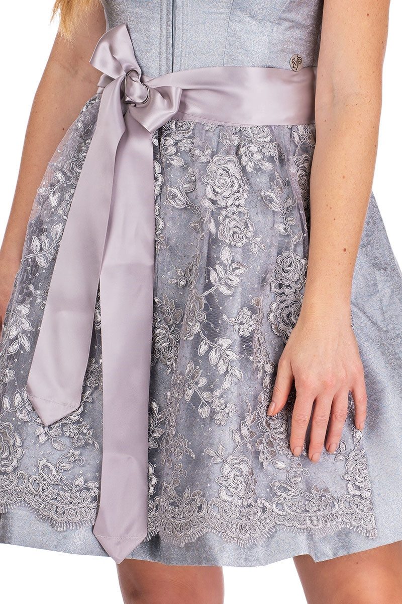 MarJo Dirndl Mini Dirndl 2tlg. - LYNN - eisblau/silber