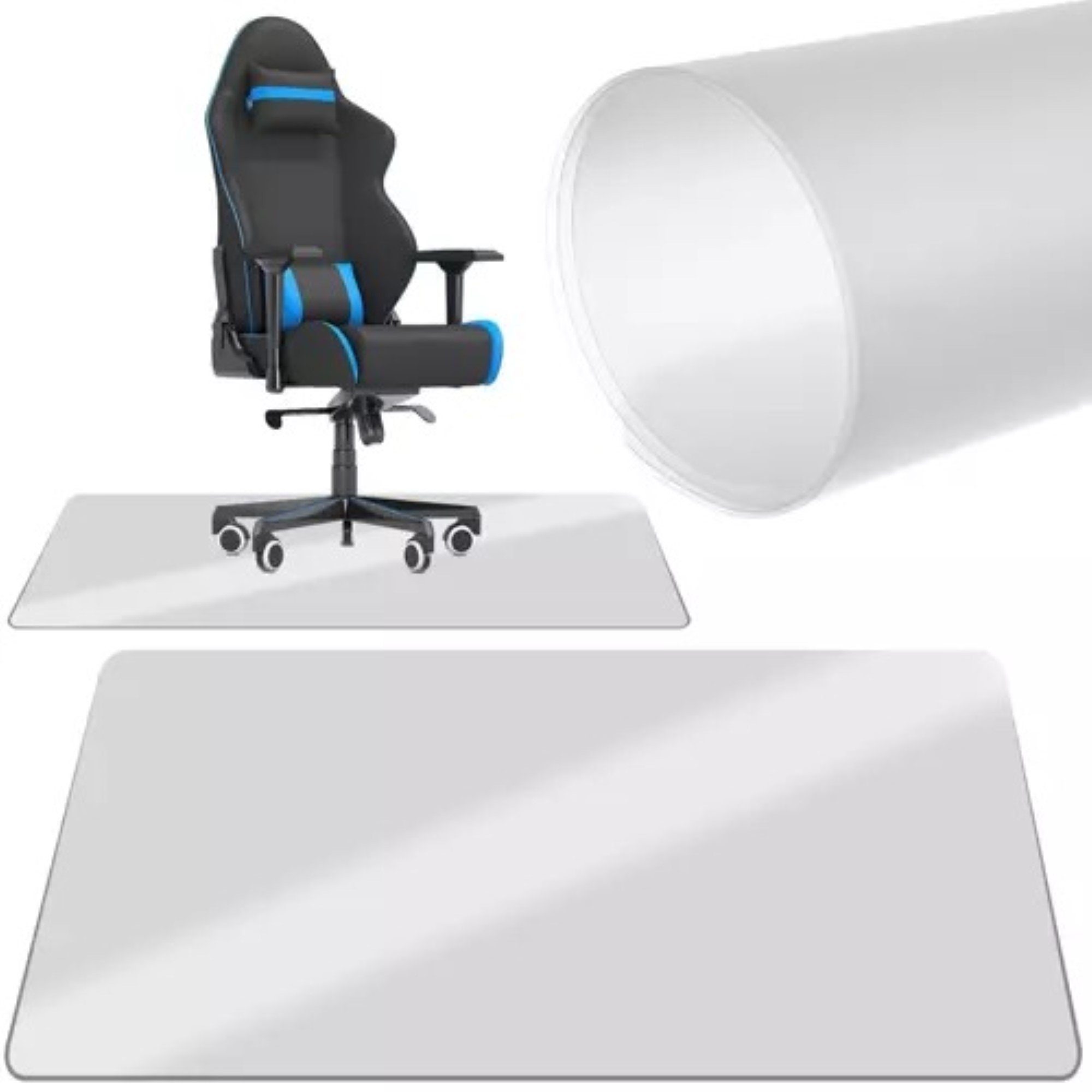 Ruhhy Bodenschutzmatte Milchige Büro Stuhlschutzmatte - 90x130cm, Stuhlschu günstig online kaufen