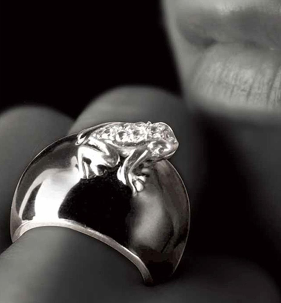 Vivance Fingerring Glamour Crystal Ring "Froschkönig" günstig online kaufen