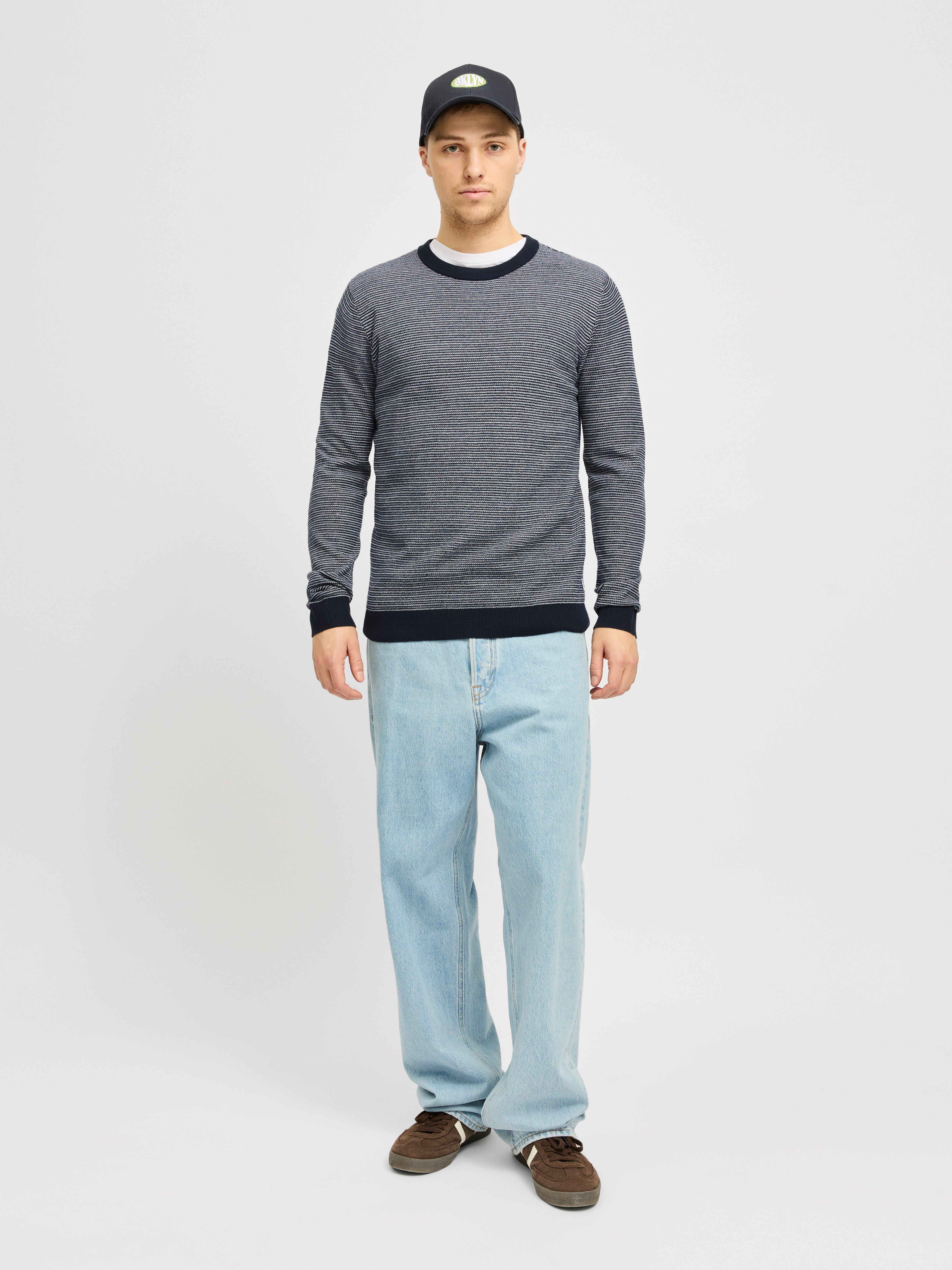 Jack & Jones Strickpullover JJBRADY KNIT CREW NECK