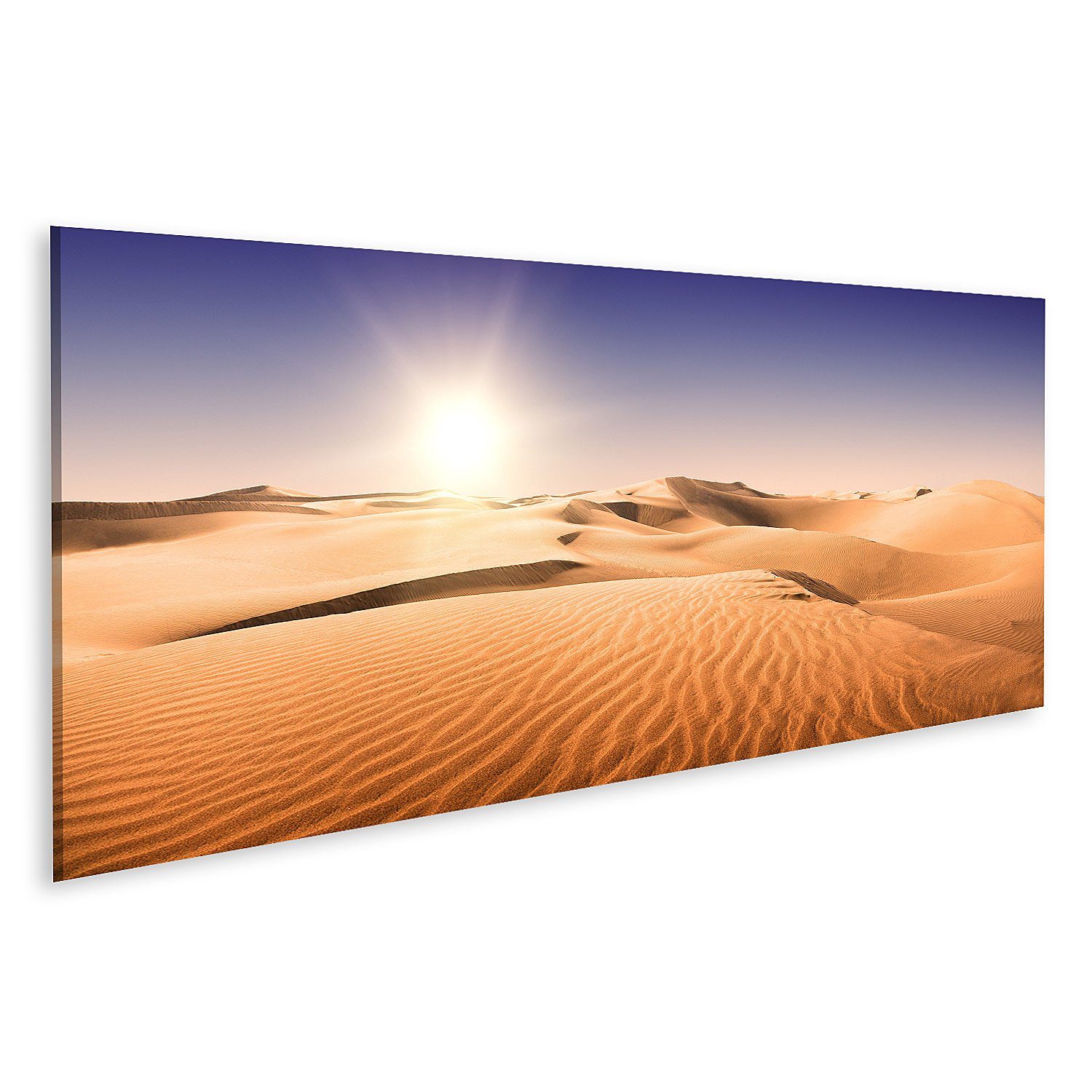 Leinwandbild Bild auf Leinwand Gold Wüste in den Sonnenuntergang Kanarische Inseln