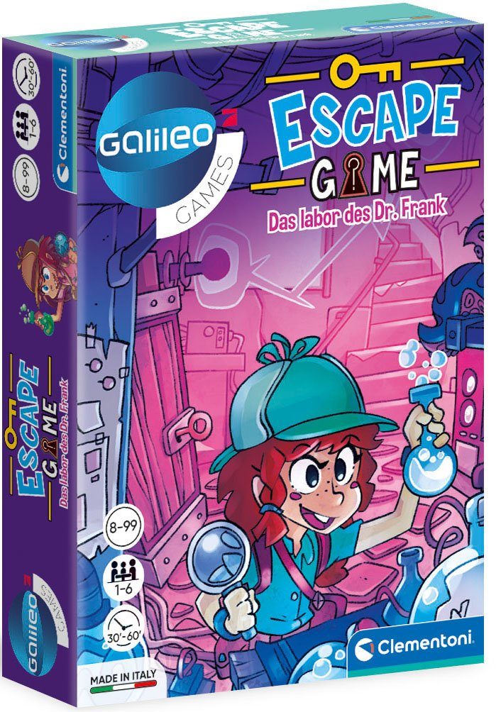 Image of Clementoni - Escape Game - Das Labor des Dr. Frank