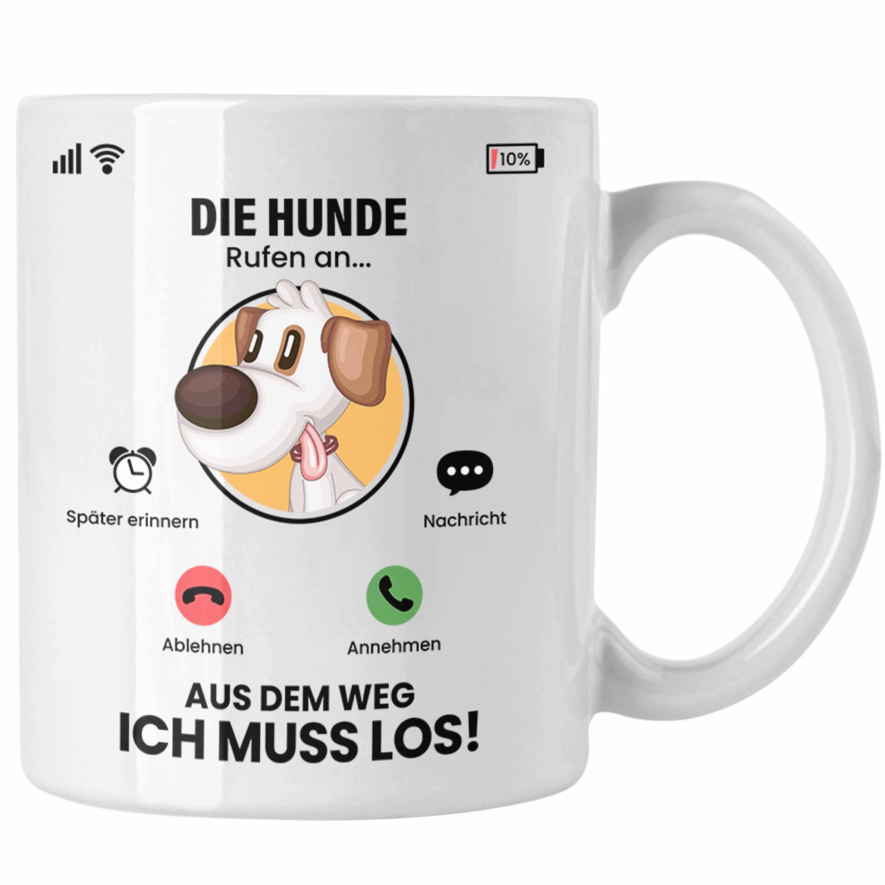 Trendation Tasse Die Hunde Rufen An Tasse Geschenk für Hunde Züchter Besitzer Geschenki Weiss