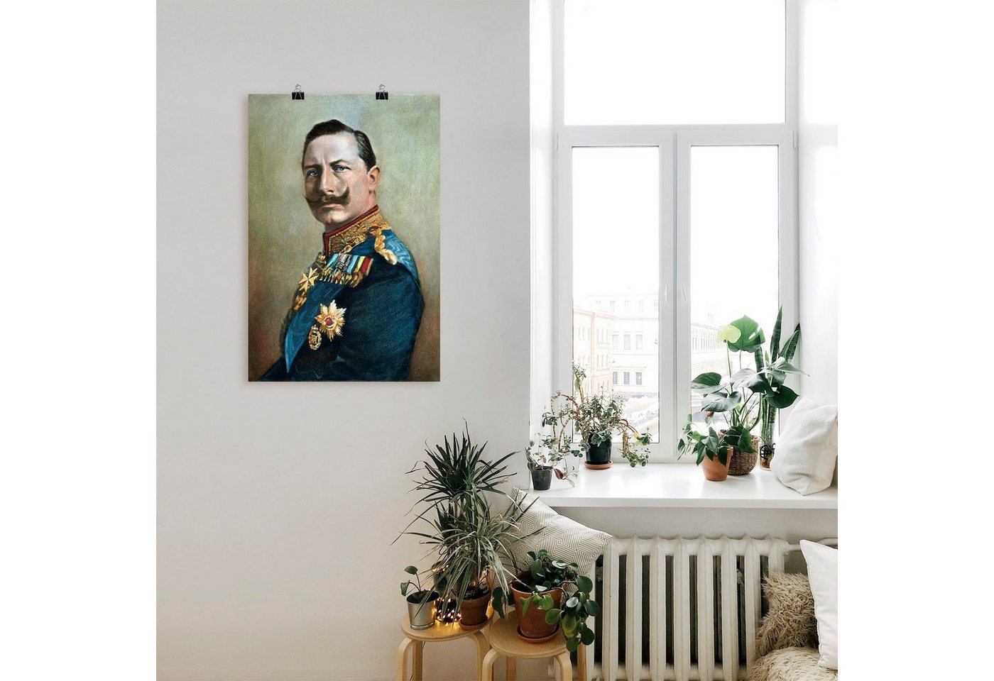 Artland Wandbild »Wilhelm II.«, Menschen (1 Stück), in vielen Größen & Produktarten -Leinwandbild, Poster, Wandaufkleber / Wandtattoo auch für Badezimmer geeignet-HomeTrends