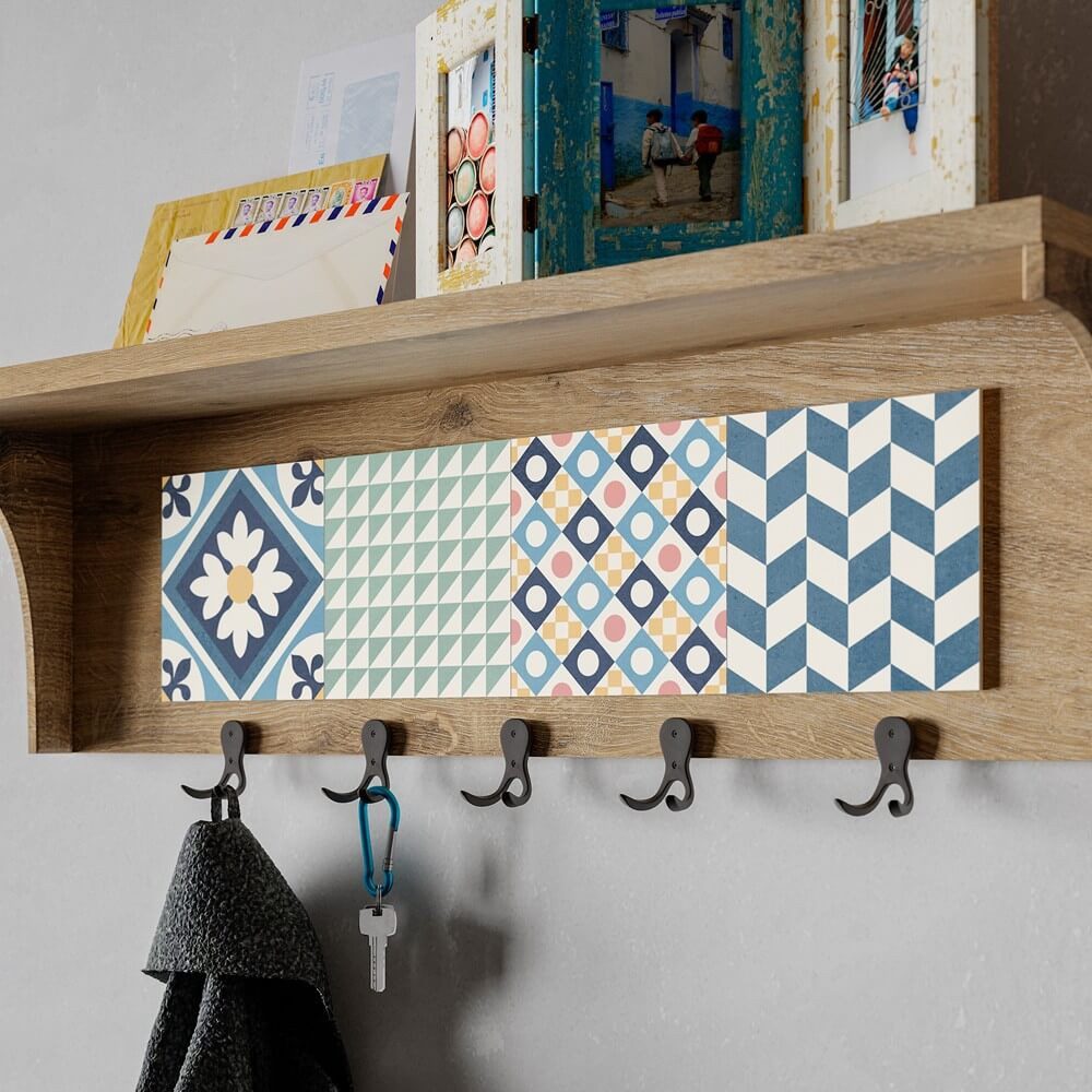 BOXTEC Bodenfliese VINTAGE MIX 16.5 x 16.5 Feinsteinzeug Wand- und Bodenfliese, Feinsteinzeug 16.5x16.5, Bunt gemischt