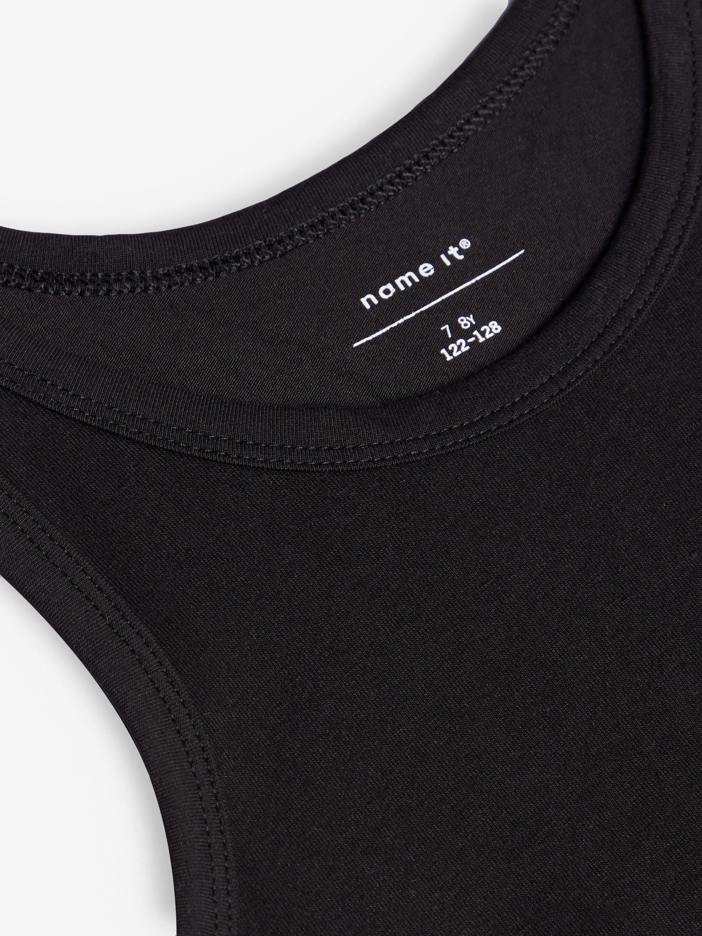 Name It Unterhemd NKMTANK 2P für Jungen mit Rundhals und elastischem Tragekomfort (Packung, 2-St) normal, Jersey, eingefasste Kante, Rundhals