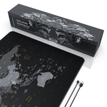 Titanwolf Gaming Mauspad, XXXL RGB 1200x600mm Mousepad, Präzision & Geschwindigkeit, abwaschbar