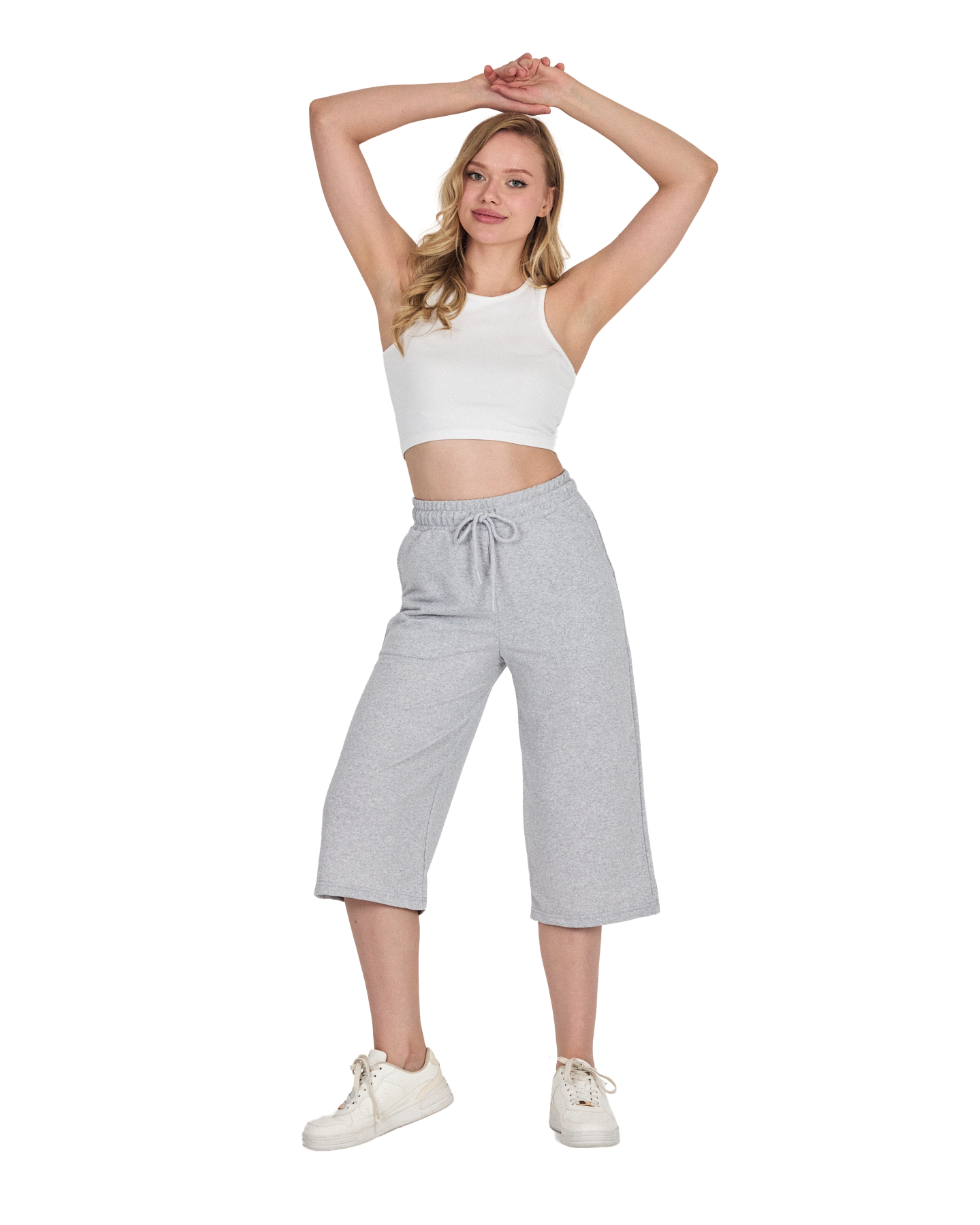 COMEOR 3/4-Hose COMEOR Damen Capri Sweatpants – Bequeme 3/4 Jogginghose günstig online kaufen