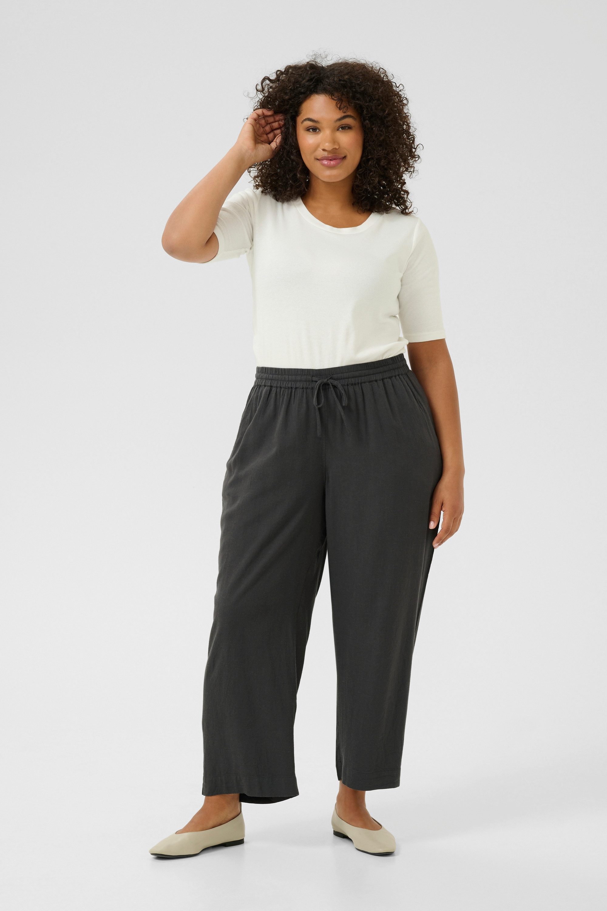 KAFFE Curve Stoffhose Casual Hose KCmille günstig online kaufen