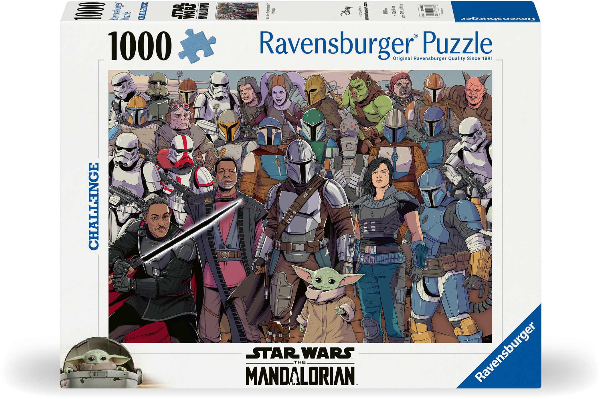 Ravensburger Puzzle 1000 Teile Puzzle Challenge Star Wars Mandalorian 12000536, 1000 Puzzleteile