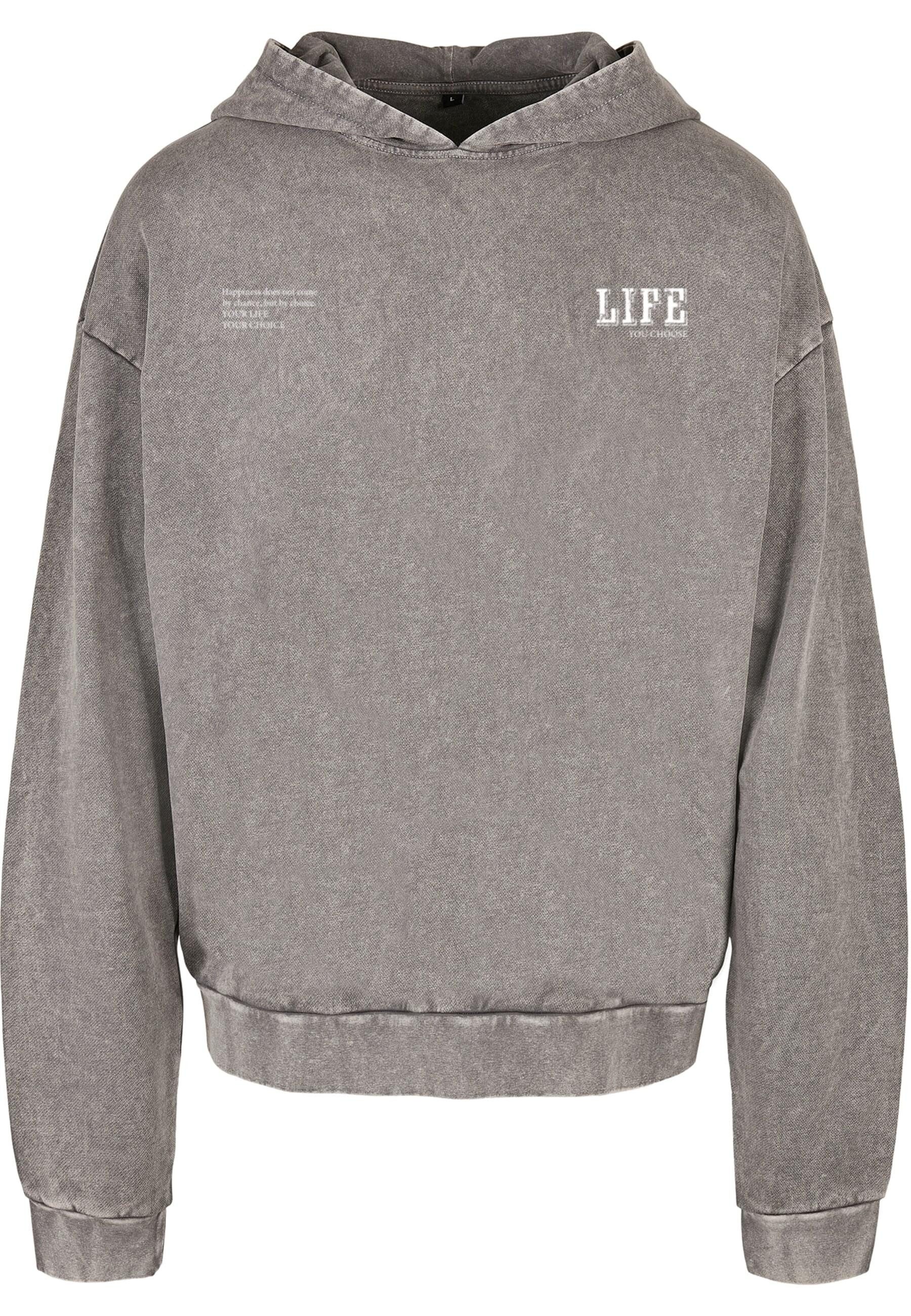 Merchcode Kapuzensweatshirt Merchcode Life Acid Washed günstig online kaufen