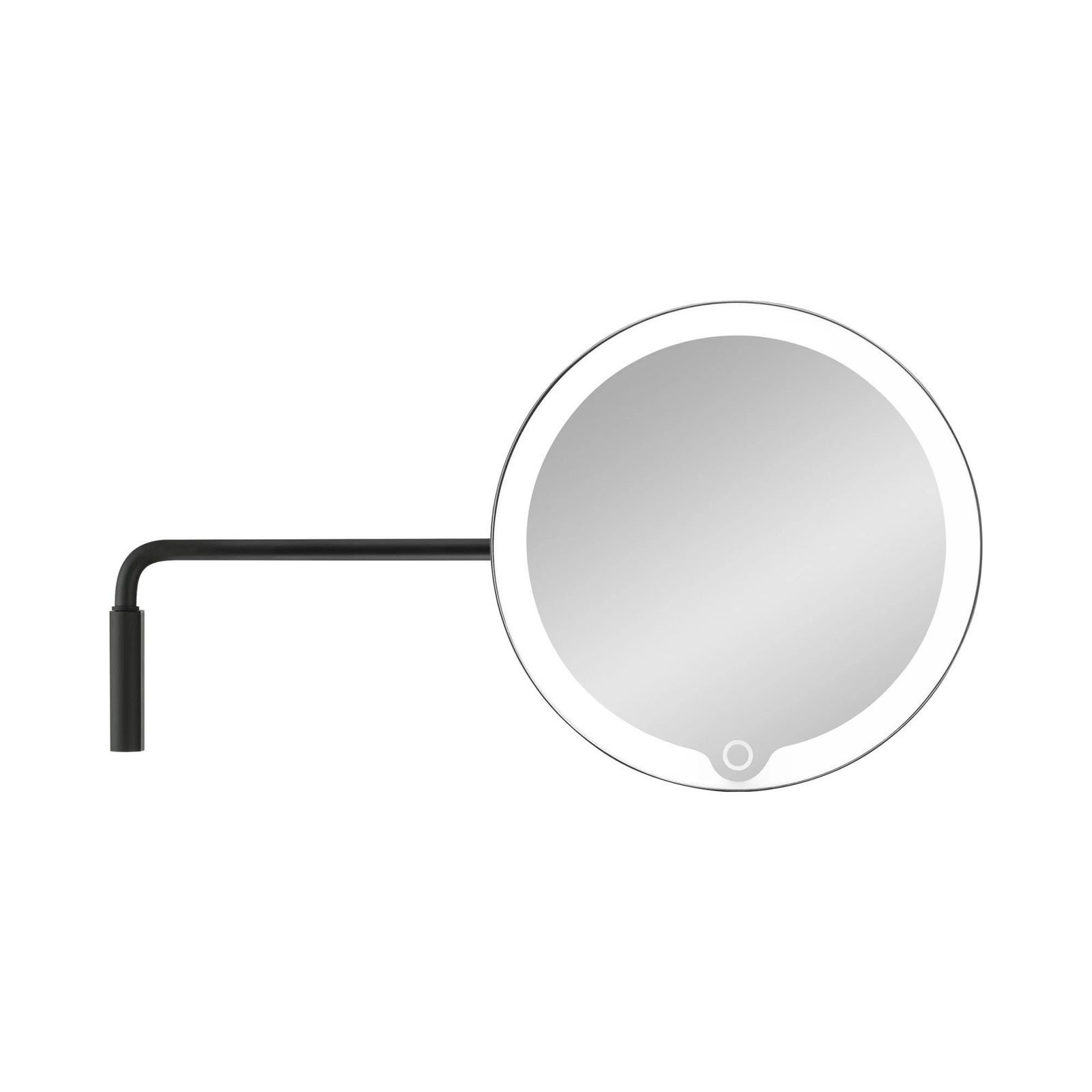 blomus LED-Lichtspiegel, blomus LED Kosmetikspiegel MODO mit Wandhalterung black