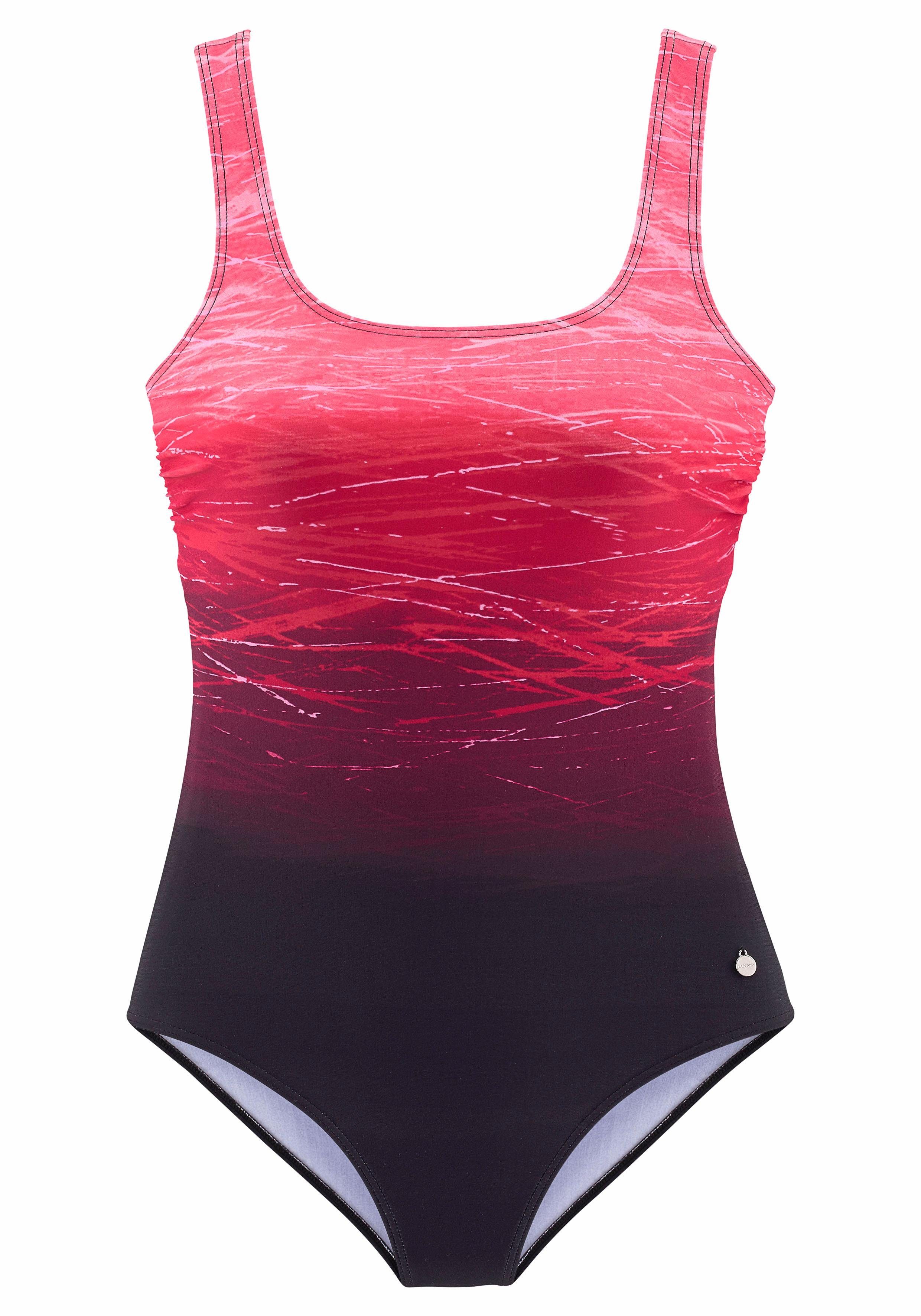 LASCANA Badeanzug mit Batikprint und Shaping-Effekt – Bild 2 von 5