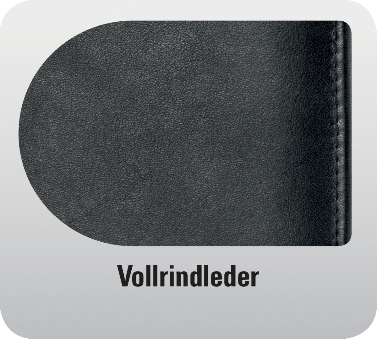 CHRONOPLAN Terminplaner Kalender-Ringbuch A5 Compact Standard Leder schwarz.