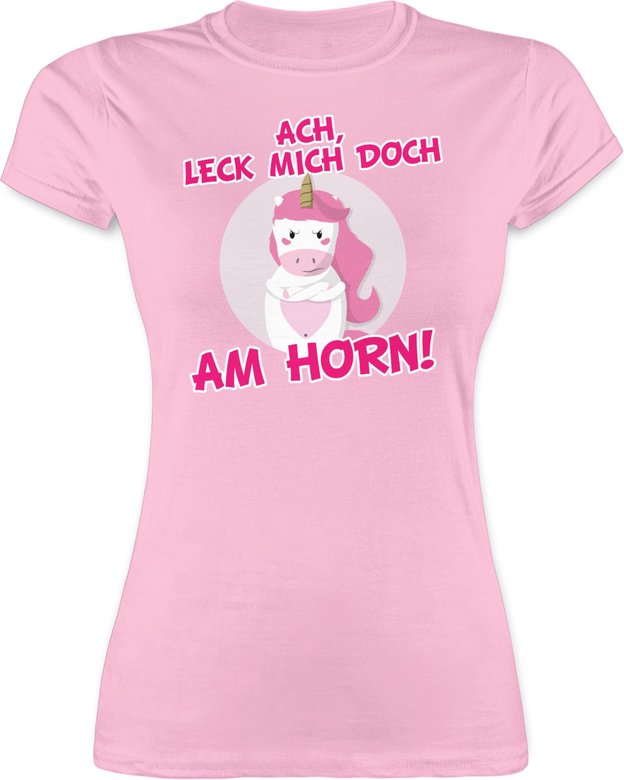 Shirtracer TShirt »Leck mich doch am Horn Einhörner Damen Premium TShirt« online kaufen OTTO