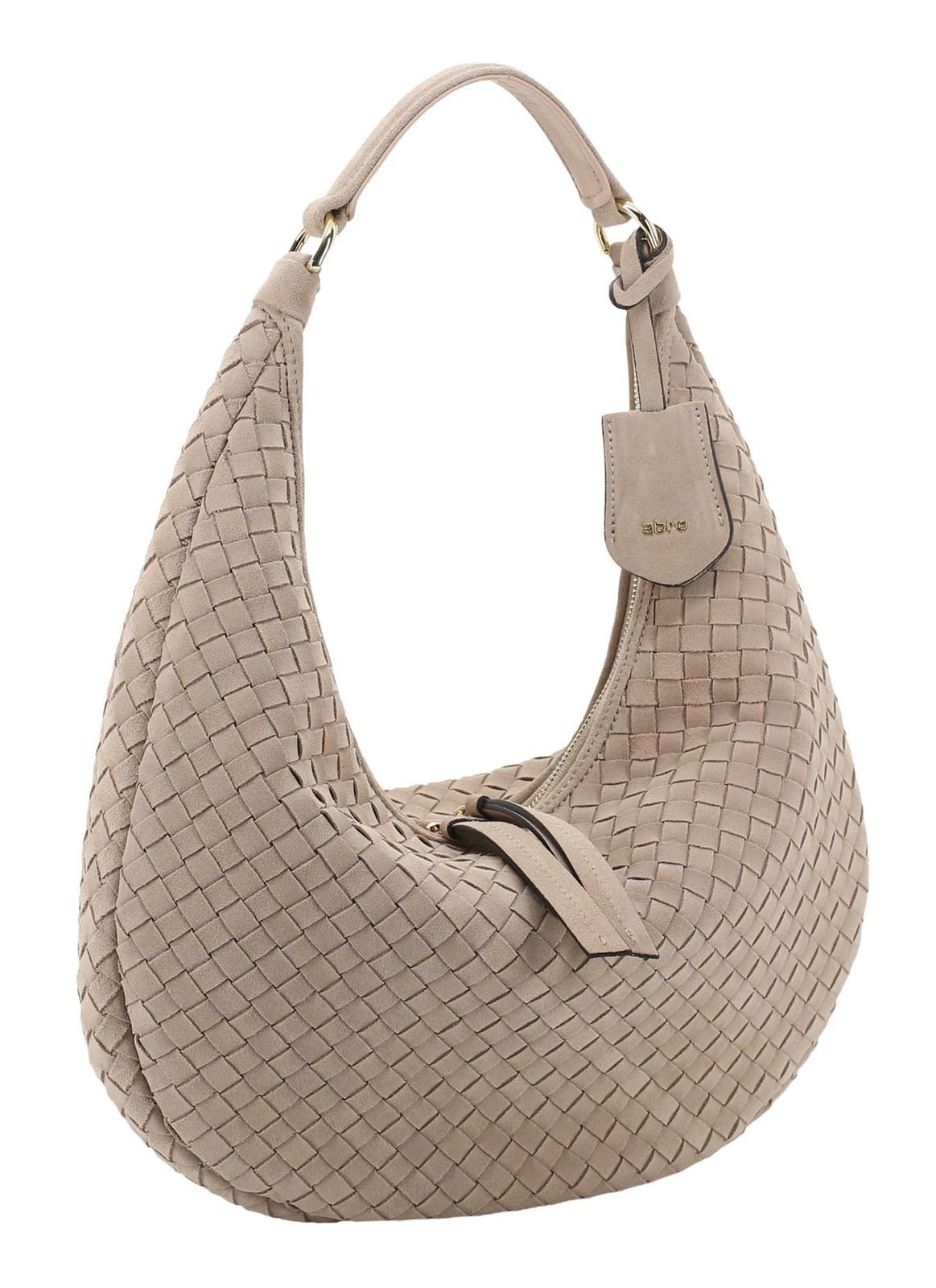 Abro Schultertasche Hobo Bag Nana (Set, 2-tlg), aus echtem Leder günstig online kaufen