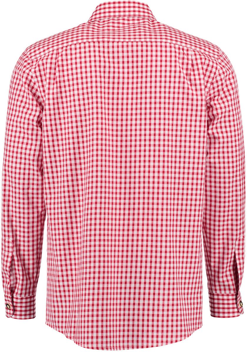 OS Trachten Trachtenhemd Smoba Langarmhemd mit Paspeltasche, Edelweiß-Stick günstig online kaufen