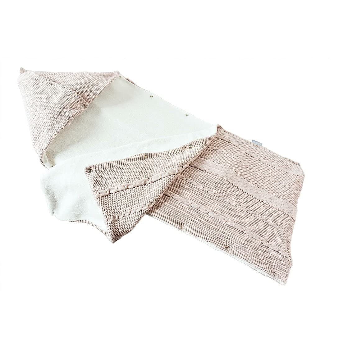 Schlafsack hübscher Natur Geschenk-Verpackung SEI Babydecke 100% Design, Baumwolle, in gestrickt