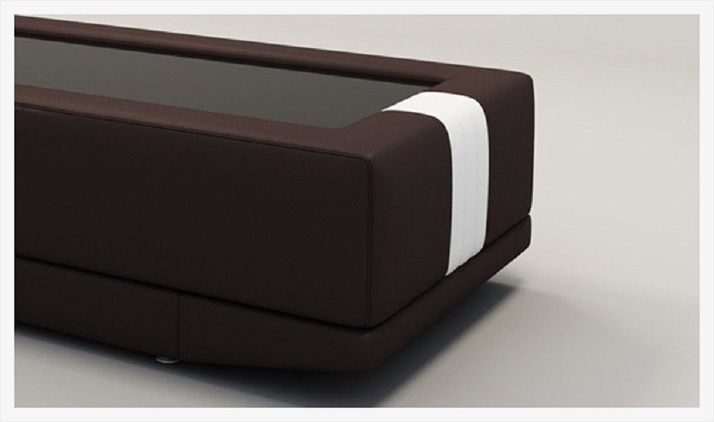 Tisch JVmoebel Farbe Couchtische Tische Gepolsterte Design wählbar! Glastisch Couchtisch