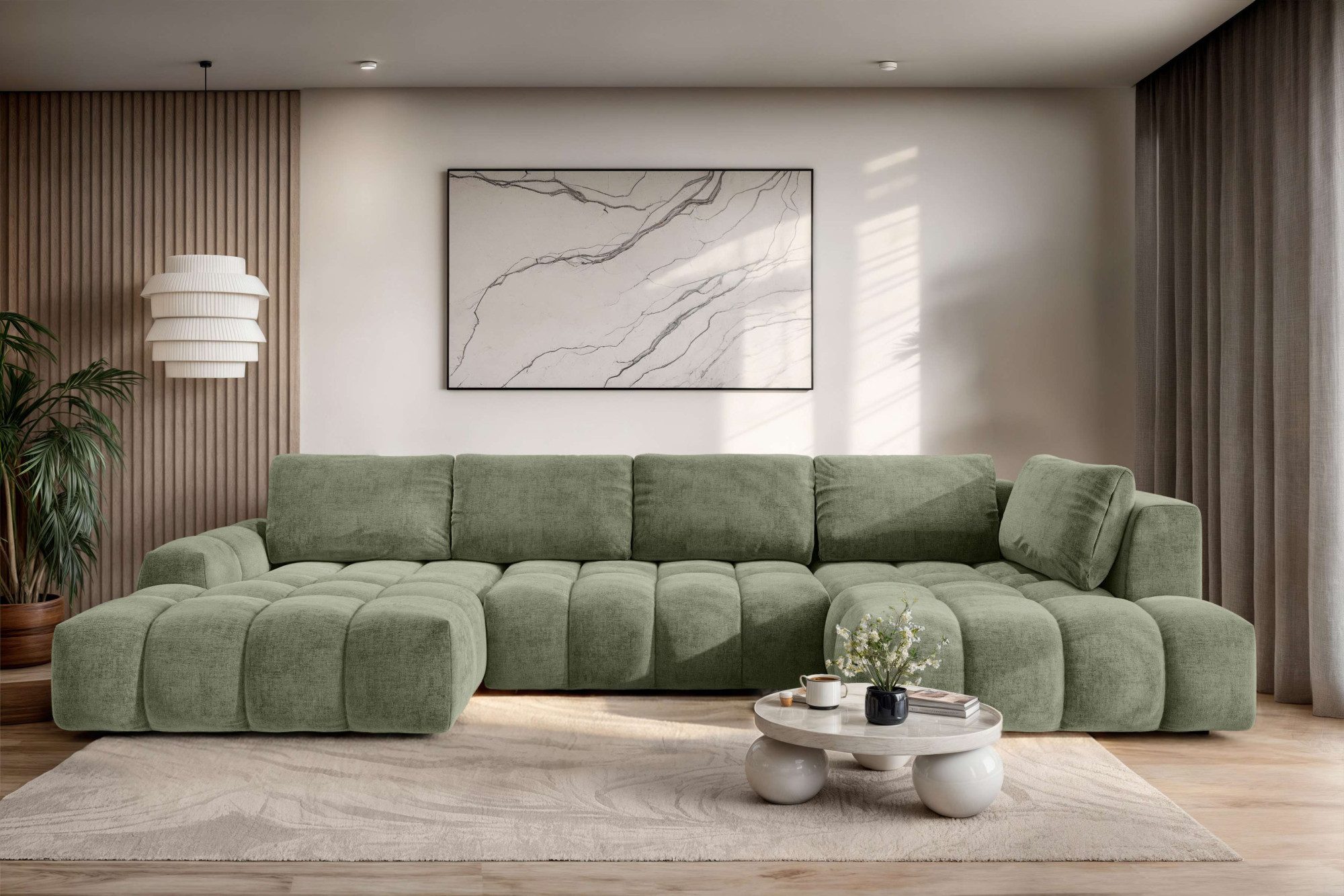 Große Wohnlandschaften kaufen » Große Sofas U-Form