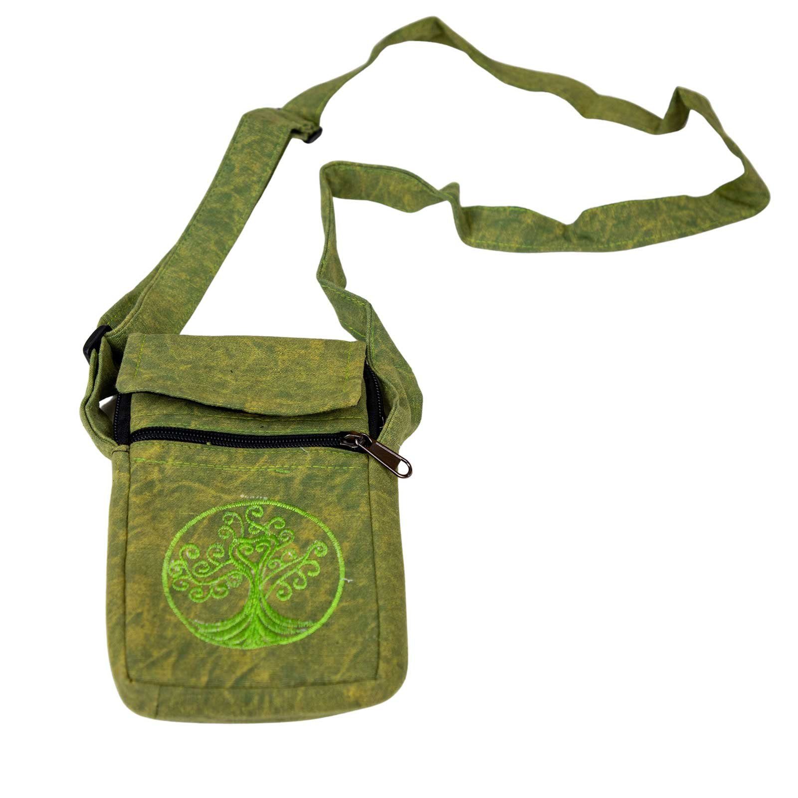 Schultertasche Handytasche Brustbeute Hippie Crossbag Schulter Tasche Passportbag